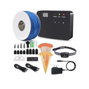 Electric Dog Fence System. 2 Collar Water Proof And Rechargeable - NEW IN BOX